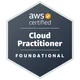 Badge oficial de AWS: AWS Certified Cloud Practitioner