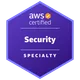 Badge oficial de AWS: AWS Certified Security – Specialty